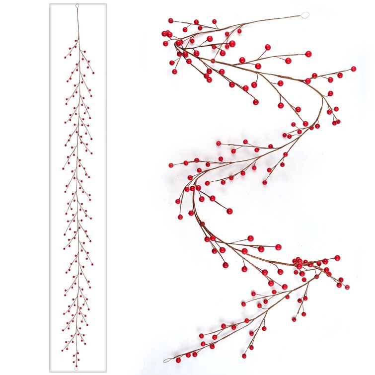 Primrue 72 In Faux Berry Garland Wayfair   72'' In. Faux Berry Garland 